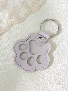 1pc Commemorative Leather Pet Hair Keepsake Bag - Multipurpose Portable Keychain, Suitable For Cats And Dogs, Pet Memorial Hair Storage Box