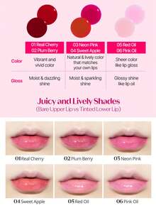 ETUDE Dear Darling 05号红色润唇油，油基质地，水润轻盈，打造玻璃唇妆，持久显色，丰唇效果，保湿护理，韩妆，韩国彩妆，4.2克/0.15盎司 - 05 Red Oil - 查看 11