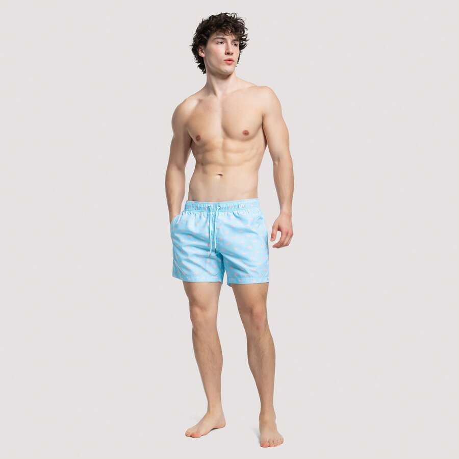 Apres Life Pigs Swimshorts - Blue - View 1
