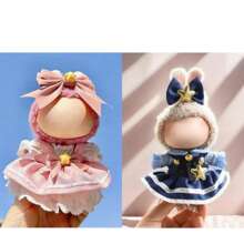 [Solo abbigliamento] Vestiti per bambole compatibili con le bambole da 17 cm, abiti per vestire, gonna da principessa carina, per bambole labubu, Sakura, Judy, regalo per il ritorno a scuola, collezione estiva
