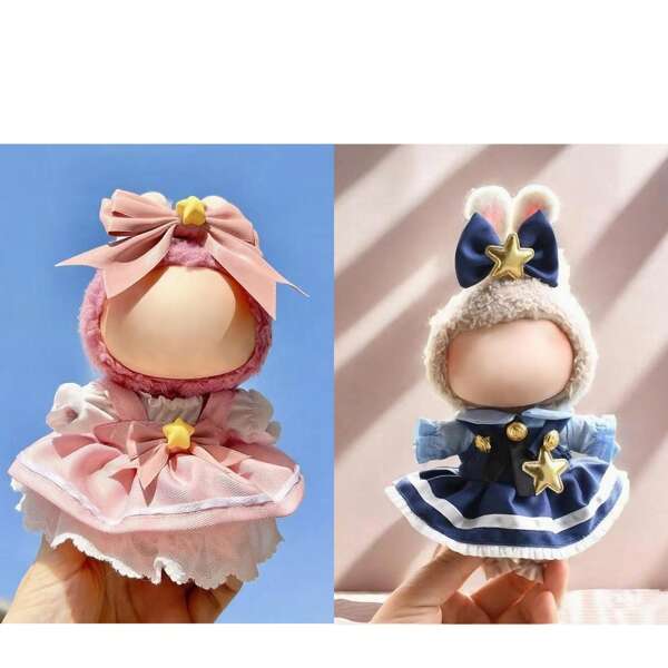 [Solo vestiti Panni per bambole compatibili con la bambola da 17 cm, abbigliamento a goccia, gonna da principessa carina, per bamboline LaBu, Sakura, Judy