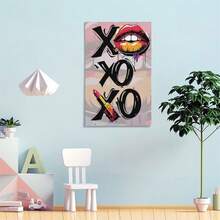 1 bức tranh tường phong cách Retro Kiss - Bức thư tình cổ điển, áp phích phòng ngủ màu đỏ và hồng, tranh trang trí, tranh trưng bày, phong cách trang trí phổ biến đương đại, tranh in rực rỡ, tươi sáng, tranh vải, tranh trang trí theo phong cách Deco hiện đại, tranh tường đẹp, hoàn hảo cho trong nhà và ngoài trời, nhà và văn phòng, phòng ngủ, hành lang, cầu thang, nhà hàng, lựa chọn hoàn hảo (không có khung) - Nhiều màu - Xem 5