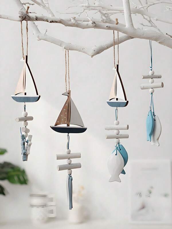 1pc Shell Wall Decor, Mediterranean Style, Ocean Boho Farmhouse Coastal Themed Home Decor | Shells, Starfish And Anchor Beach Nautical Decorations For Bathroom, Accent Wall, Bedroom Or Living Room Room Decor Bedroom Decor