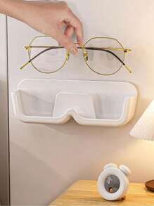3 件/1 件太阳镜收纳盒壁挂式眼镜收纳塑料眼镜框眼镜展示架家居装饰带贴纸，适用于家庭办公室宿舍 - 彩色 - 查看 4