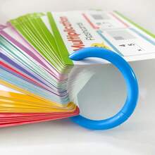 Lachilly 85 tarjetas de aprendizaje de multiplicación con gráficos y juegos de matemáticas, tarjetas interactivas de matemáticas para niños, herramientas de aprendizaje de operaciones matemáticas para aulas y escuelas en el hogar, recursos educativos para el hogar y el aula, juguetes educativos - Multicolor - Ver 10