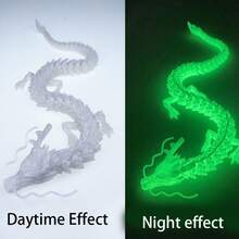 Duży, drukowany w 3D model smoka o wymiarach 60 cm/23,6 cala, dekoracja w kształcie latającego smoka, ozdoba na biurko, prezent na Boże Narodzenie, Halloween, Święto Dziękczynienia, Walentynki, Wielkanoc