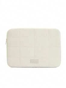 1 件女士绗缝 14/15.6 英寸笔记本电脑内胆包，简约马卡龙色网格笔记本电脑包，轻质平板电脑内袋，防震耐磨，适合学校、工作、生日和返校礼物，女士返校笔记本电脑包 书包 大学必备品 - 彩色 - 查看 13