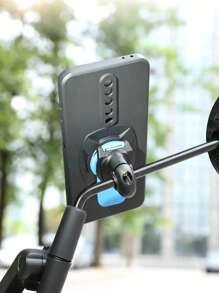 适用于摩托车和自行车的通用 360° 旋转手机支架 - 减震设计，带快速释放夹，适合 22-35 毫米车把，兼容 4 英寸–7 英寸智能手机、摩托车手机支架、自行车手机支架、360° 旋转自行车方向盘手机支架