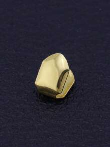 Gold Teeth Jewelry Gold Grillz Teeth Hip Hop Dental Jewelry Tooth Cap For Rappers, Halloween Costume & Streetwear Accessories