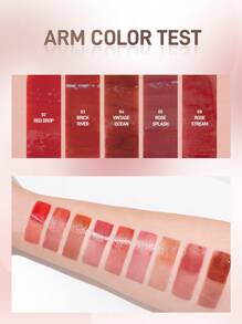 Rom&Nd水膜唇彩 水光镜面透明唇彩 果汁唇膏 玻璃唇彩 口红 - #02 RED DROP - 查看 5