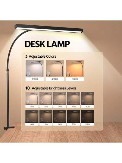 Yogle 1. Moderne Vloer Lamp Adjustable Function, Lightweight LED Reading That Can Be Installed Vertically, 10 Brightness Swivel [1H Timer], Work, Study, Sewing, Painting, Makeup, Etc. Purposes. view 8