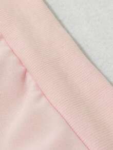 1件装少女保暖连帽卫衣，带内衬，印有蝾螈图案，保暖青少年学生服装，适合儿童秋冬季长袖上衣，Y2K/休闲/时尚/日常/街头/假日/校园/少女/可爱 - 粉色 - 查看 7