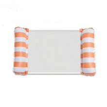 1pc Inflatable Pool Hammock With Mesh - Striped Adult Lounger For Vacation, Party And Relaxation, Pink, Yellow, White, Green, Blue, Etc., Outdoor Hammock, Beach Pool Essentials, Great For Photo Taking