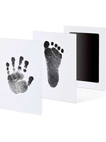 Kit de impresión sin tinta de la huella del recién nacido: un recuerdo significativo para atesorar los preciosos recuerdos de su recién nacido. Este set fácil de usar puede crear huellas claras y limpias, preservando perfectamente los momentos queridos de su bebé.