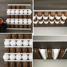 1set 6pcs Coffee Capsule Storage Holder Compatible With Any Coffee Capsule Storage Rack, Kitchen Storage Organizer - Multicolor - View 12