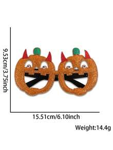 1 buc Halloween ochelari de vedere jucărie noutate ochelari cosplay Halloween petrecere favoare amuzant sclipici decorațiuni de petrecere ochelari dovleac păianjen pânză fantomă liliac pălărie craniu ocular ochelari