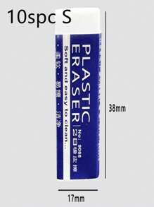 4pcs 2B Pencil Erasers, Rectangular Erasers For Writing, Office & Student Supplies, Back To School Gifts, School Stationery, Student Stationery - White - View 7