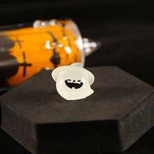 10pcs/20pcs Miniature Glow-In-The-Dark Halloween Decorative Cute Ghost, Demon, Pumpkin Resin Accessories, DIY Ornaments