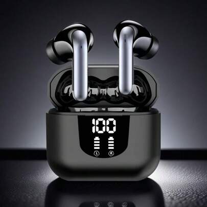 NEW SENYANG سماعات رأس رياضية صغيرة بدون أكمام للأزواج في الأذن، سماعات أذن HIFI Dolby Bass 9D ستيريو HD، لأجهزة Android للهواتف المحمولة والألعاب الذكية