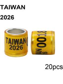 20pcs 2026 Multicolor Pigeon Foot Ring Aluminum Plastic Bird Leg Rings Sign Rings With Letter Number For Pet Bird Fly Race Identification Tracking Training Foot Ring