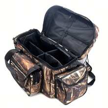pieza 19.*10*12" Bolso de Hombro Cruzado, Bolsa de Almacenamiento de Equipo de Pesca de Gran Capacidad para Exteriores, Bolsa Especial de Pesca - camuflaje - Ver 2