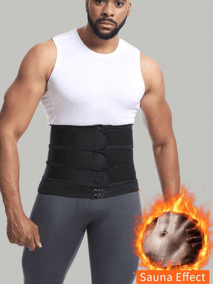 1 件男士腰部训练器，氯丁橡胶腹肌塑形器，减肥健身腰带，排汗增强运动腰部训练器，男女通用腰部训练器