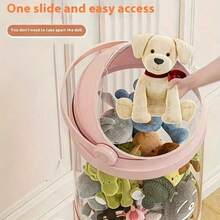 Four Layer Multifunctional Transparent Waterproof Cylindrical Plush Animal Toy Storage Bucket, Pet Toy Storage Artifact, Perfect Home Decoration, And A Great Choice For Mother's Day Gifts - Multicolor - View 10