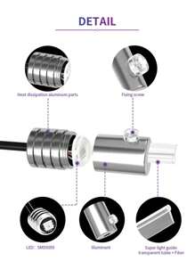 1套6米1拖5 LED汽车内饰氛围灯带APP汽车装饰灯RGB光纤氛围霓虹灯套件