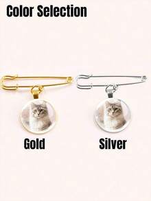 1/2Pcs Personalized Custom Lace Bow Pendant Brooch, Designed With Various Specifications Of 1/2/3 Photo Pendants, All Metal Material Texture, Fashionable And Unique, Personalized And Beautiful, Retro Elegant - Multicolor - View 10