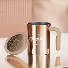 Starbucks Ceașcă de cafea Lucky Gold pentru birou, 355 ml, ușoară, luxoasă, de înaltă calitate, stil Ins, cană de apă de mare valoare, cană de birou pentru bărbați și femei, recomandare de cadou