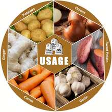 Reusable Vegetable Storage Bag, Drawstring Non-Woven Cloth Bag, Portable Home Shopping Bag, Kitchen Compartment Storage Bag, Light-Shielding, Suitable For Vegetables, Potatoes, Fruits, Garlic - Multicolor - View 6