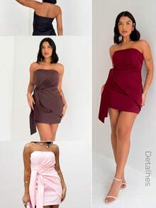 Women Short Dresses - trắng - Xem 5