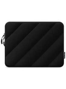 SENLASI SENLASI Puffy Protective Laptop Sleeve 13.5 14 15 16 Inch,Laptop Bag Compatible With Macbook Air 13 15 M1 M2 2012-2023, Pro 13 14 15 2010-2022,14-16 Chromebook Surface Notebook,Soft Fluffy Inner Lining, Waterproof Laptop Case,Beige Black Pink