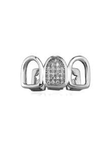 Gold Teeth Jewelry Gold Grillz Teeth Hip Hop Dental Jewelry Tooth Cap For Rappers, Halloween Costume & Streetwear Accessories