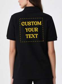 Personalisiertes Damen Poloshirt, mit einer großen Auswahl an Texten, Fotos hinzufügen (Früchte/Fotos/Fotos von Freunden/Selfies/Lieblingsmuster/Haustiere, Selfies, Paar-Erinnerungsfotos, Familienfotos, Porträts, Blumen, berühmte Zitate, witzige Sätze). Geschäfts-T-Shirts, Arbeitskleidung, Team-T-Shirts, Individuelles Poloshirt