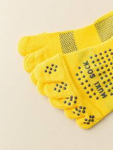 1 Pair Men's Dot Grip Five Finger Ankle Socks, Fall Socks - Multicolor - View 8