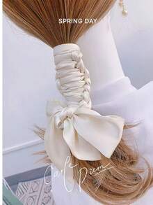 1pc Women Bandana Polka Dot Narrow Long Scarf, Pointed End, Versatile For Tying On Bags, Shirts, Fashion Scarves For Dress - Polka Dot Silk Scarf - View 22