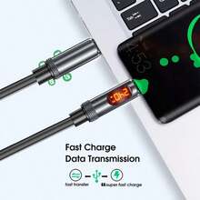 1m 2m 金属流光 USB 快速充电 C 型数据线适用于 16 15 Promax Plus 和安卓 C 型流光超级快速充电线兼容 16、16 Pro Max、15、15 Plus、15 Pro、15 Pro Max，兼容 Redmi，兼容 OnePlus 充电器