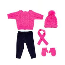 Ubranka dla lalek Reborn 16-18 cali zawierają dzianinową czapkę, rękawiczki, szalik, top i spodnie, do wyboru różowy, czerwony, różany czerwony, pomarańczowy czerwony do samodzielnego ubierania lalek 43 cm (buty i lalka NIE są dołączone), ubrania dla lalek 43 cm, ubrania dla lalek Baby Doll, ubrania dla lalek 18 cali, ubrania dla lalek American Girl, Reborn, ubrania dla lalek 43 cm, ubrania dla lalek, lalka Reborn, lalka Baby - Wielokolorowe - Zobacz 7