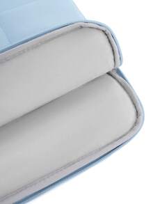 1 件女士绗缝 14/15.6 英寸笔记本电脑内胆包，简约马卡龙色网格笔记本电脑包，轻质平板电脑内袋，防震耐磨，适合学校、工作、生日和返校礼物，女士返校笔记本电脑包 书包 大学必备品 - 彩色 - 查看 7