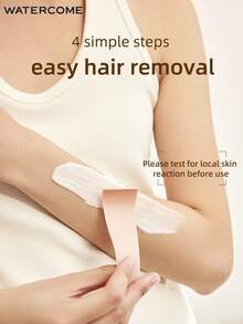 WATERCOME 80克女士脱毛膏，温和脱毛，带香味，适用于腋下、比基尼线、手臂和腿部，无痛顺滑脱毛，敏感配方，适合所有肤质。