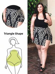 Truni Plus Size Casual Vacation Floral Print Fringe Wide Leg Pants