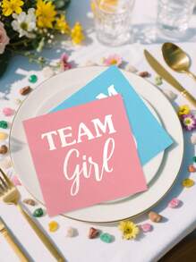 20/40 片性别揭示一次性餐巾、适合男孩或女孩的婴儿洗礼餐巾、婚礼纸巾、宾客婚礼纸巾、粉色和蓝色性别揭示派对用品、婴儿洗礼性别揭示派对用品、节日装饰品、派对装饰品、婴儿洗礼装饰品、婴儿用品。 - 彩色 - 查看 5