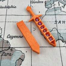 1 件 D&D 剑与骰子收纳套装，包含绿色骰子，动漫风格，22 毫米标准骰子收纳，塑料材质，适合 14 岁以上收藏家、手工及爱好模型组装与收藏 - 彩色 - 查看 13