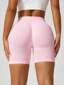 Gym Shorts Woman High Support Fitness Sports Biker Short Workout Scrunch Butt Yoga Seamless Leggings Running Skipping