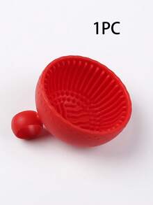 化妆刷清洁剂 - 优质硅胶刷子和防滑碗 - 轻松深度清洁所有面部刷子 - 多功能，美容刷毛清洁碗，硅胶化妆刷擦洗垫，清洁盒，便携式清洁器 - 彩色 - 查看 15