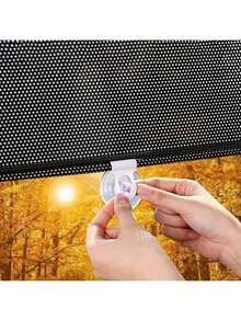 1 卷易安装遮光窗帘 - 无需钻孔吸盘安装，隔热优质 100% PVC 遮光帘，适用于厨房浴室卧室车窗，现代无绳设计，阻挡阳光和热量，卧室遮光窗帘 - 彩色 - 查看 10