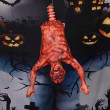 1 buc Decorațiuni de Halloween, Recuzită de cadavru din latex, Pandantive suspendate înfricoșătoare, sângeroase, pe jumătate de lungime, Case bântuite, Baruri, Cluburi, Decorațiuni de petrecere, Decorațiuni exterioare de Halloween, Cadou amuzant de Halloween, Decorațiune corporală din latex cu cadavru suspendat, Pentru baruri, petreceri pentru adulți, întâlniri de la hayon și multe altele - Multicolor - Vizualizare 13