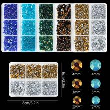 2000/1580pcs/Box 2mm/3mm/4mm/5mm/6mm Flat Bottom Resin Rhinestones, Handmade DIY Resin Accessories For Clothing, Shoes, Decoration (Optional Rhinestone Pen And Glue)