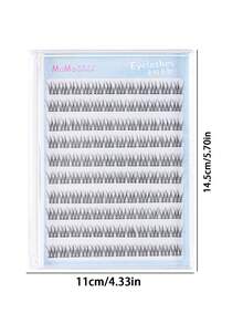 欧野3 120簇大容量免胶懒人鱼尾假睫毛自然单簇分段式漫画上镜新手睫毛睫毛簇,睫毛簇,单根睫毛,睫毛,假睫毛 - 彩色 - 查看 2